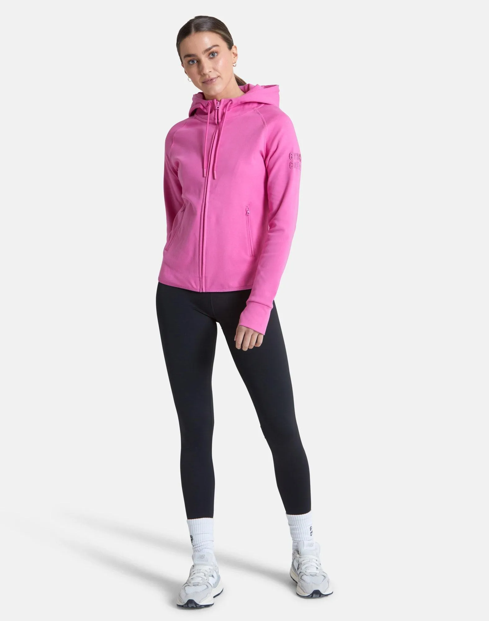 Chill Zip Hoodie in Empower Pink sold by Gym+Coffee product image thumbnail 3