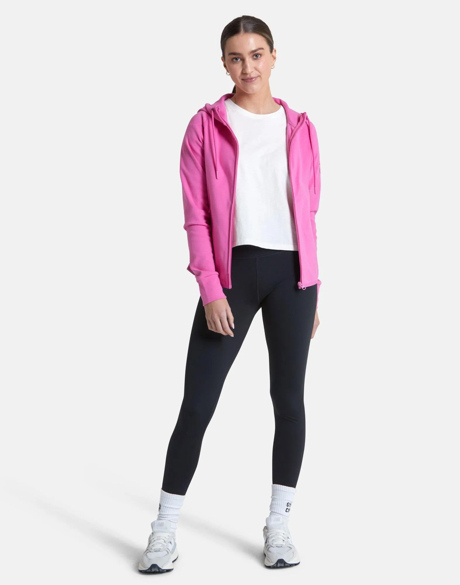 Chill Zip Hoodie in Empower Pink sold by Gym+Coffee product image thumbnail 4
