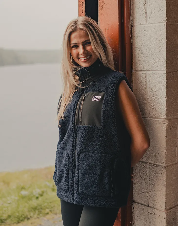 Industry Gilet in Navy sold by Gym+Coffee