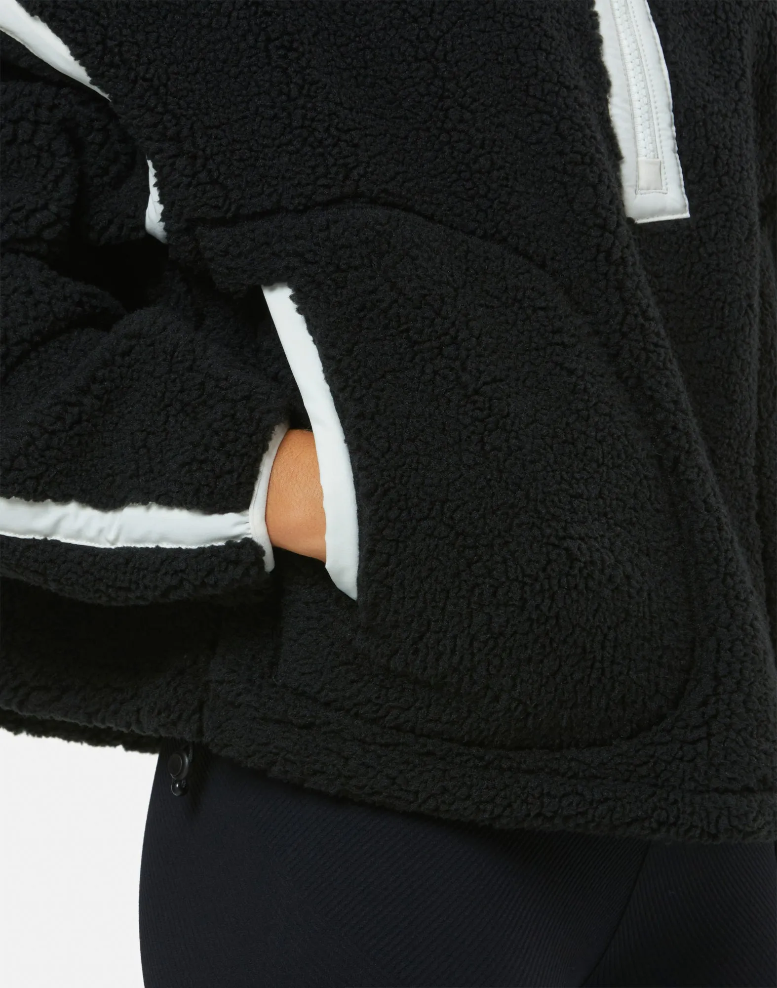 Industry Half Zip Fleece in Black sold by Gym+Coffee product image thumbnail 4