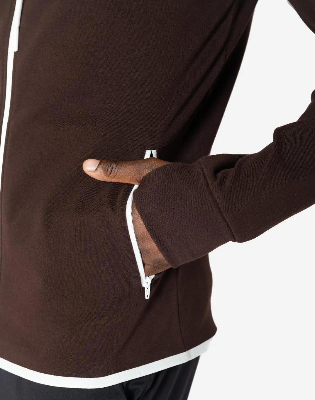 Chill Zip Hoodie in Espresso sold by Gym+Coffee product image thumbnail 4
