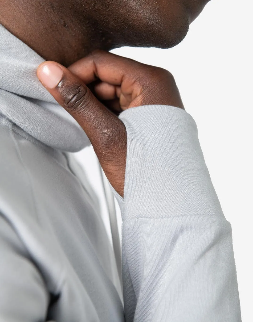 Chill Zip Hoodie in Silver sold by Gym+Coffee product image thumbnail 5