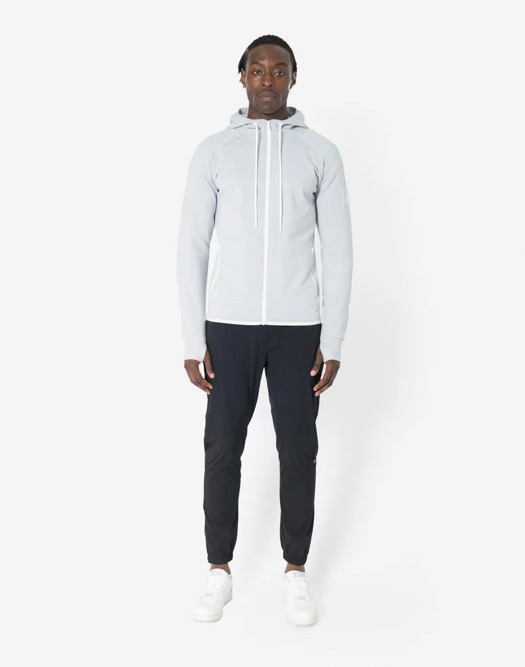 Chill Zip Hoodie in Silver sold by Gym+Coffee product image thumbnail 2