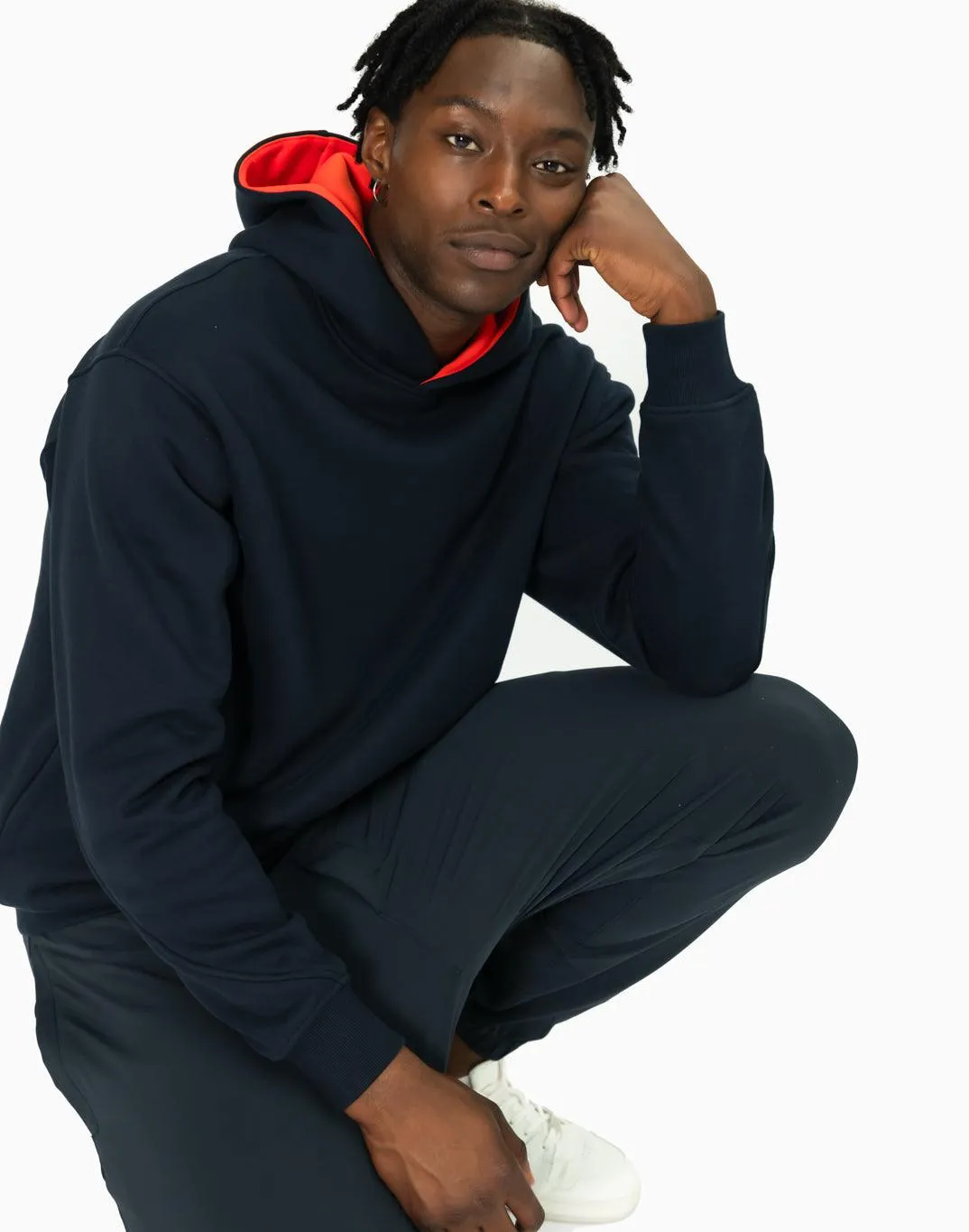 Sierra Fleece Hoodie in Obsidian sold by Gym+Coffee product image thumbnail 3