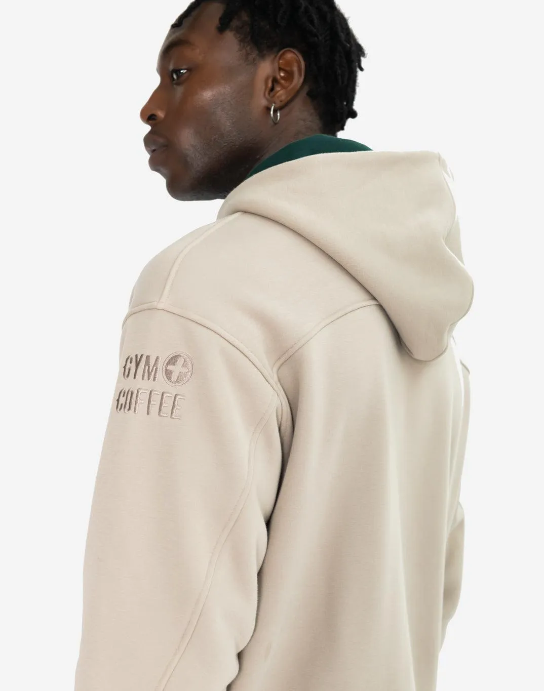 Sierra Fleece Hoodie in Rich Taupe sold by Gym+Coffee product image thumbnail 4