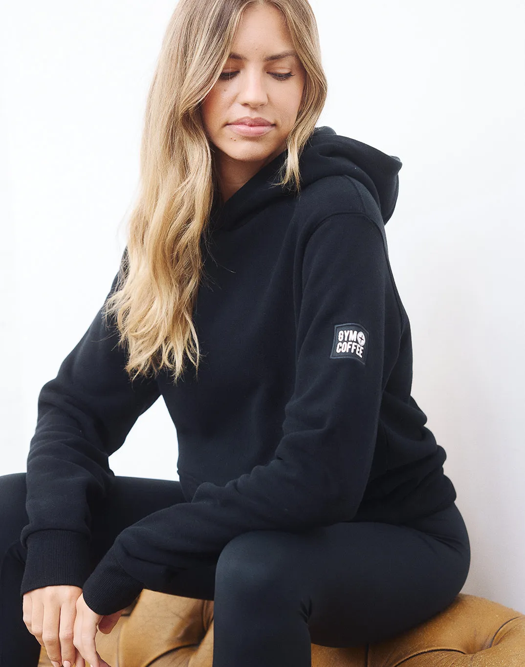 Patch Hoodie in Black sold by Gym+Coffee product image thumbnail 5
