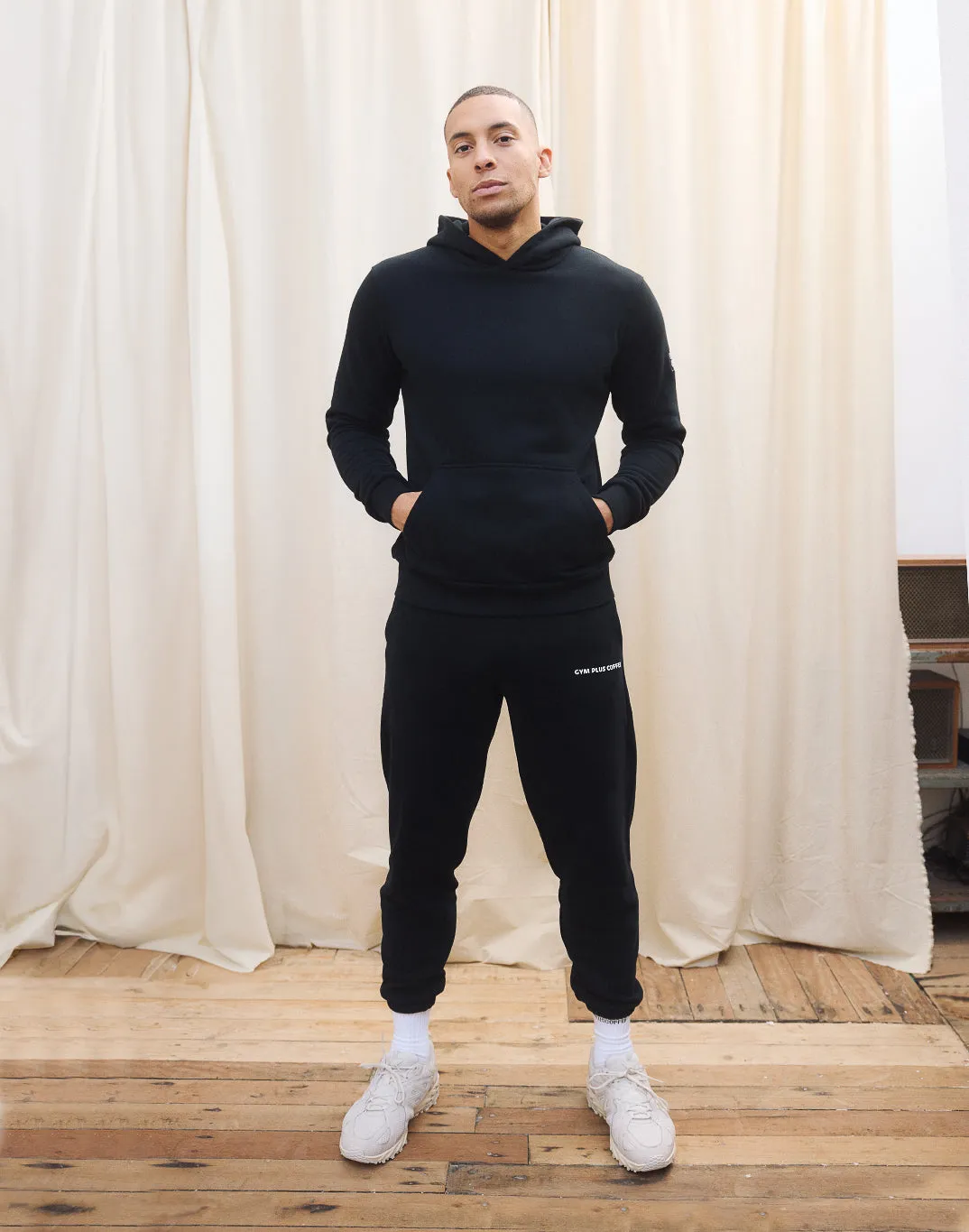 Patch Hoodie in Black sold by Gym+Coffee product image thumbnail 2
