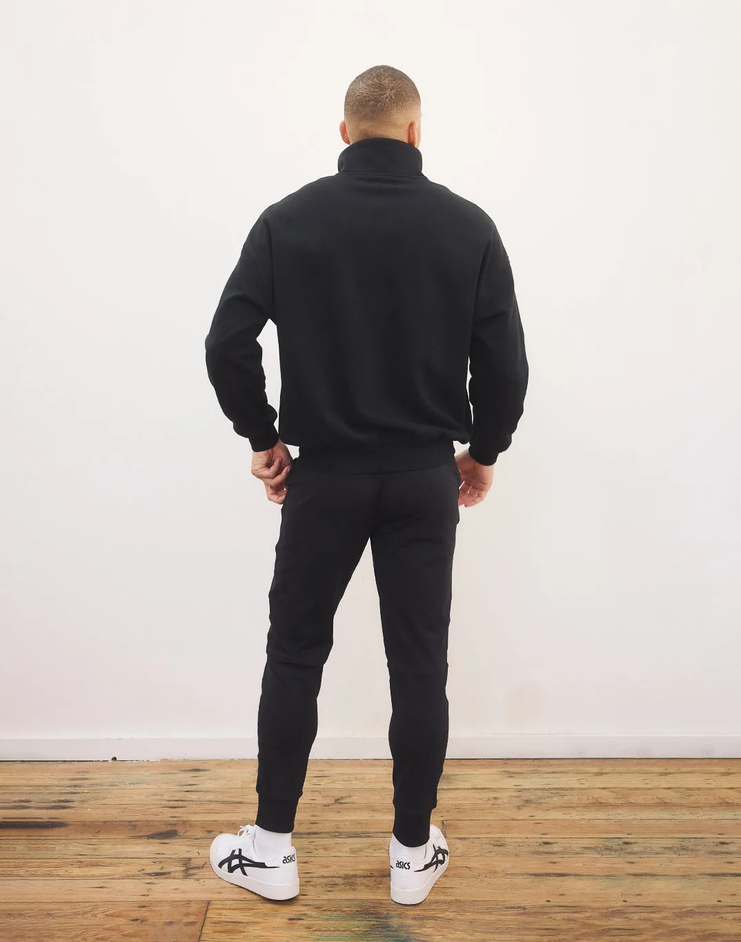 Snap Collar Sierra Sweatshirt in Black sold by Gym+Coffee product image thumbnail 3