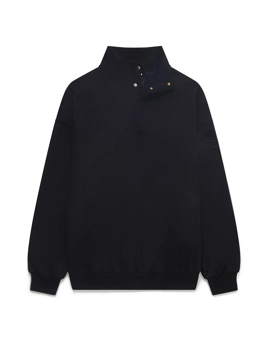 Snap Collar Sierra Sweatshirt in Black sold by Gym+Coffee product image thumbnail 5