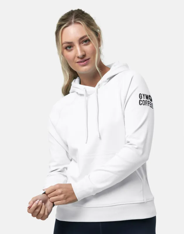Chill Hoodie in Ultra White sold by Gym+Coffee