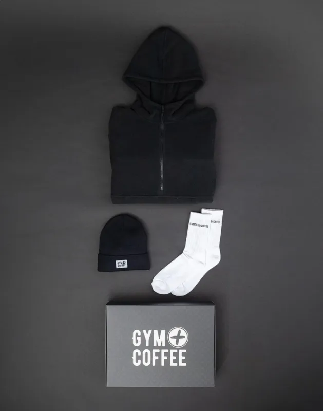 The Half Zip Hooded Polar Fleece Gift Box sold by Gym+Coffee