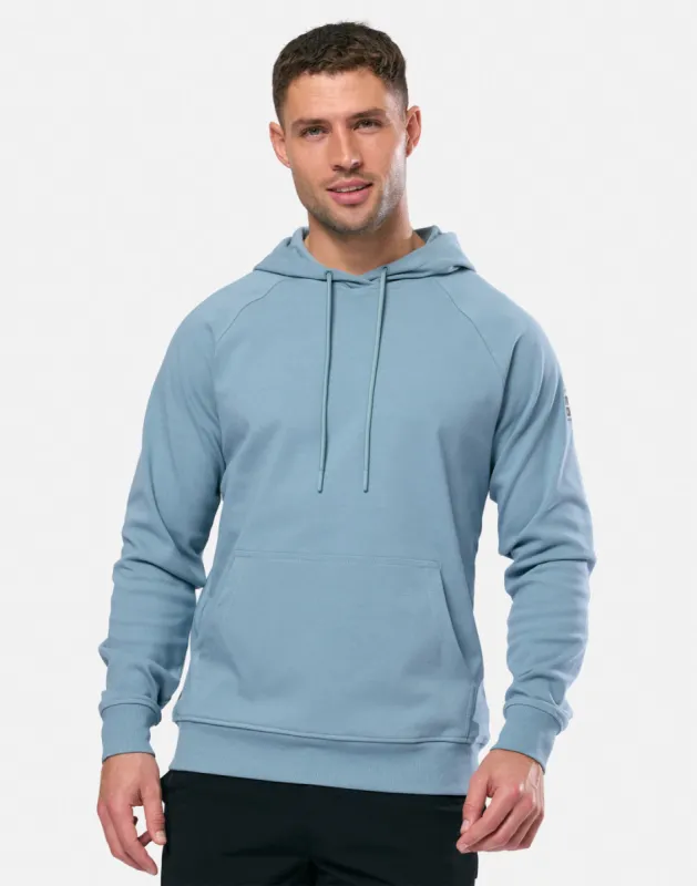 Chill Patch Hoodie in Steel Blue sold by Gym+Coffee