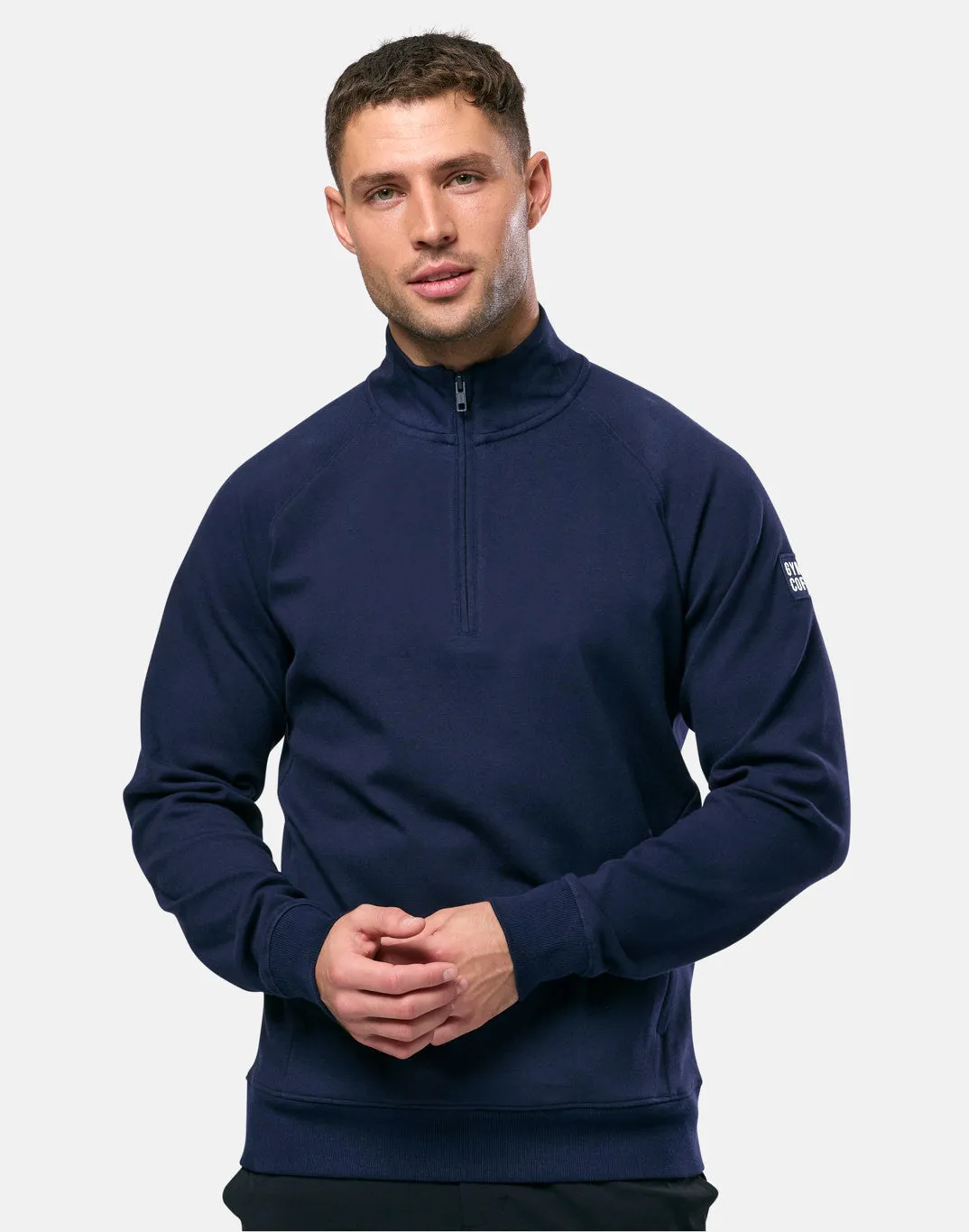 Chill Patch Half Zip in Royal Navy sold by Gym+Coffee