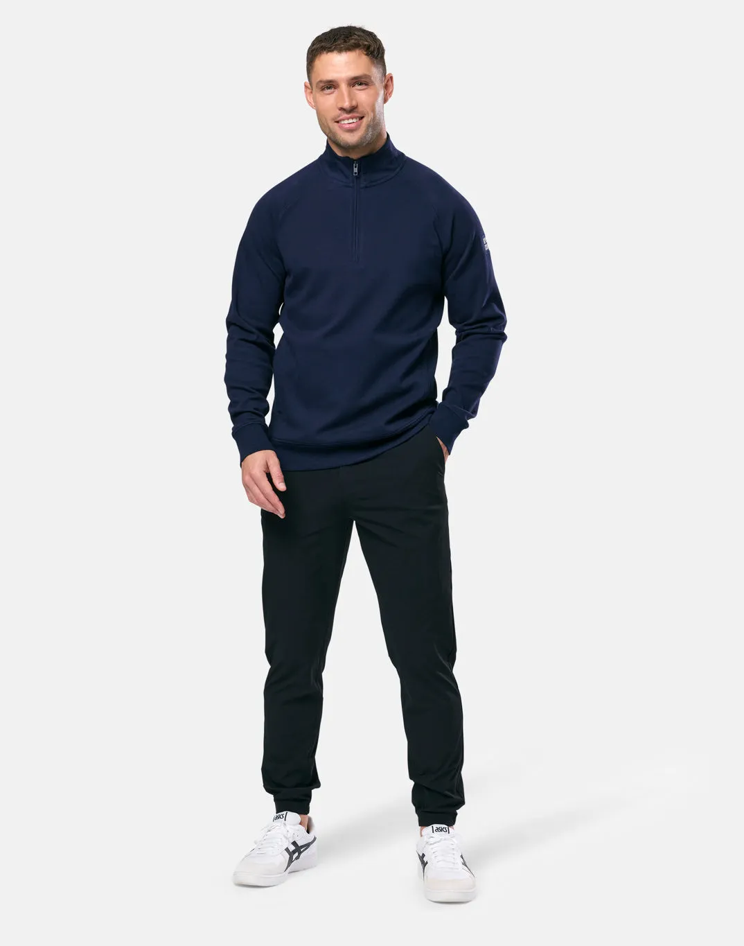 Chill Patch Half Zip in Royal Navy sold by Gym+Coffee product image thumbnail 3