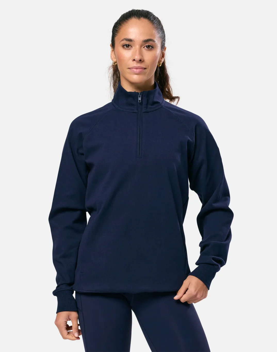 Chill Patch Half Zip in Royal Navy sold by Gym+Coffee product image thumbnail 2