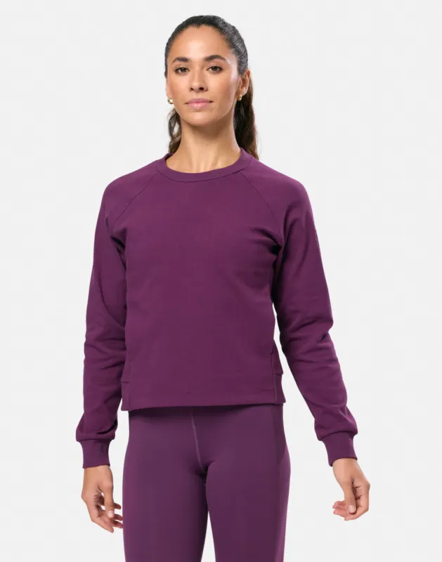 Chill Patch Crew in Sangria sold by Gym+Coffee