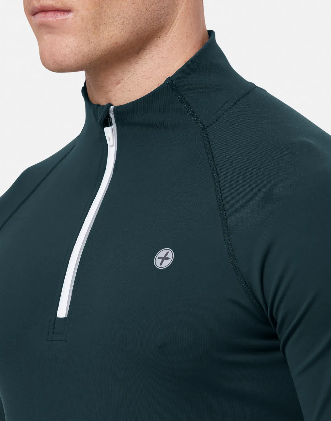 Relentless 1/4 Zip in Moss Green sold by Gym+Coffee product image thumbnail 3