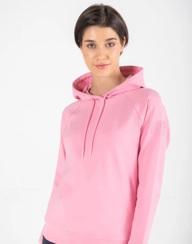 Chill Hoodie in Pink Rose sold by Gym+Coffee