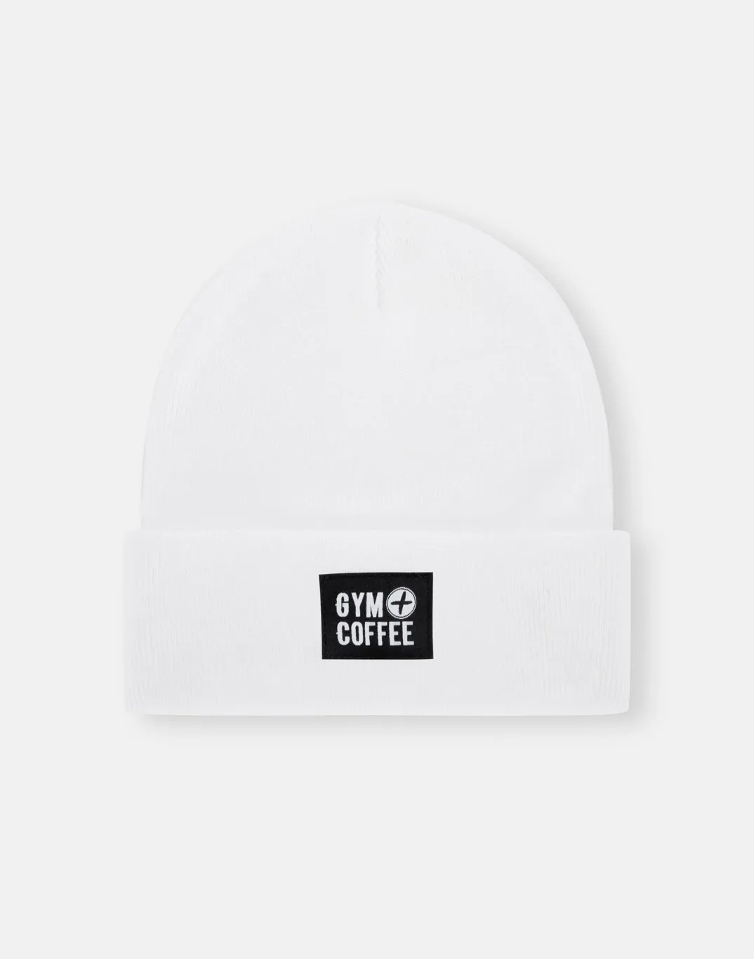 Knit Beanie in Cloud White sold by Gym+Coffee