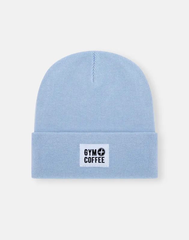 Knit Beanie in Sky Blue sold by Gym+Coffee