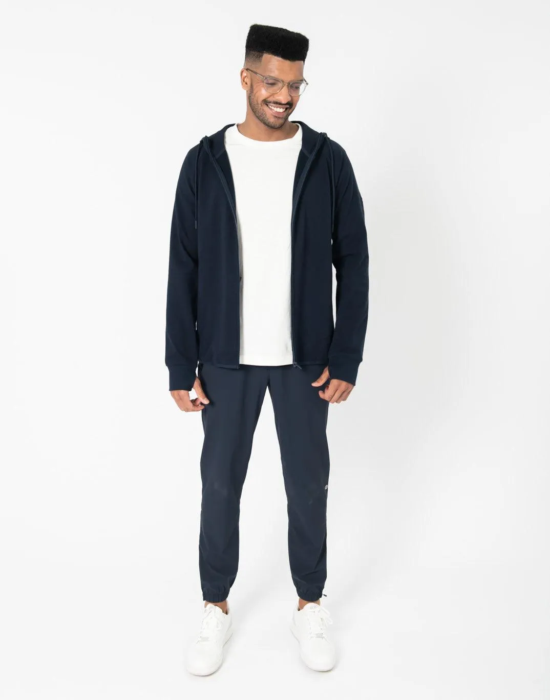 Chill Zip Hoodie in Obsidian sold by Gym+Coffee