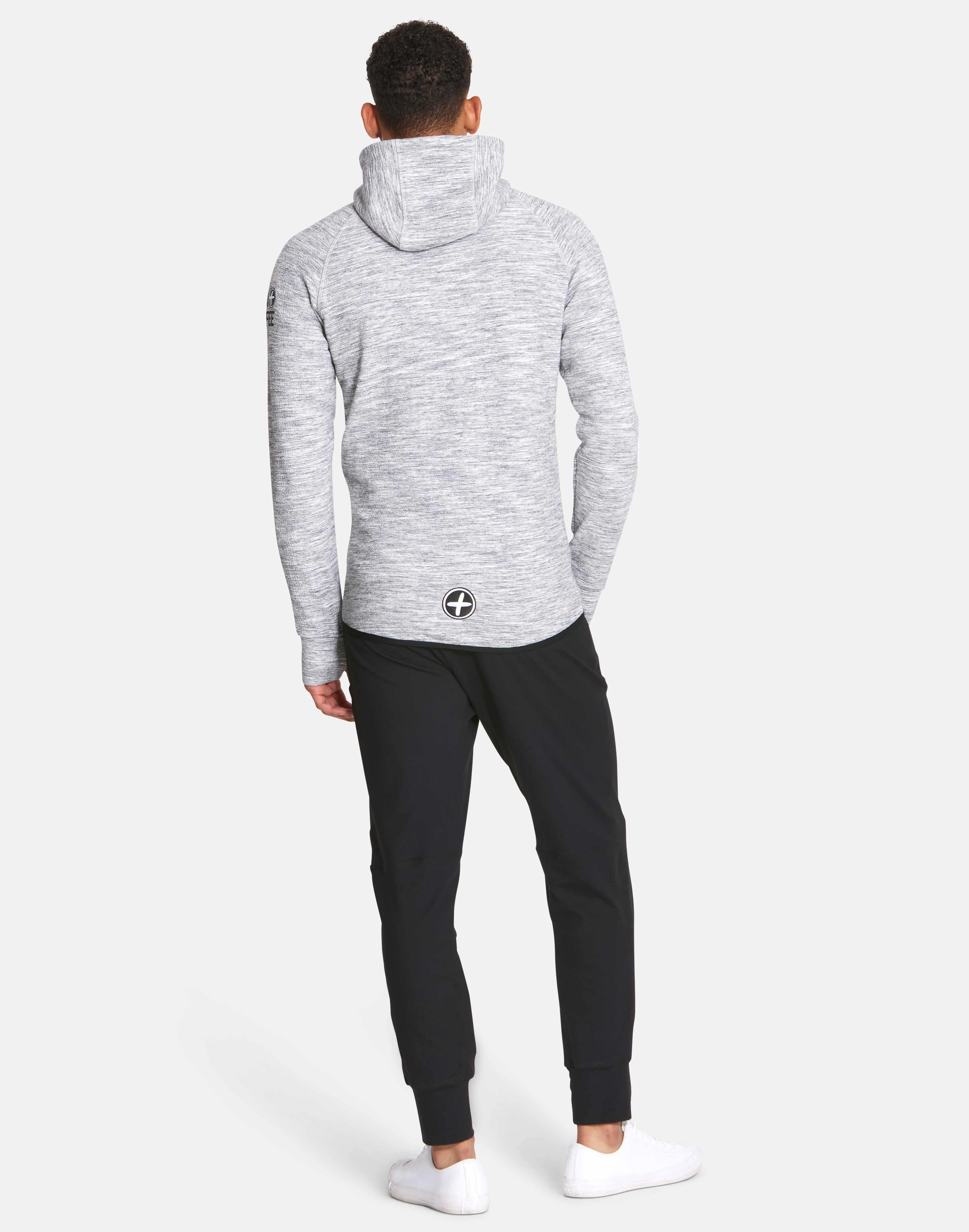 Mens Grey Fleck Hoodie sold by Gym+Coffee product image thumbnail 4