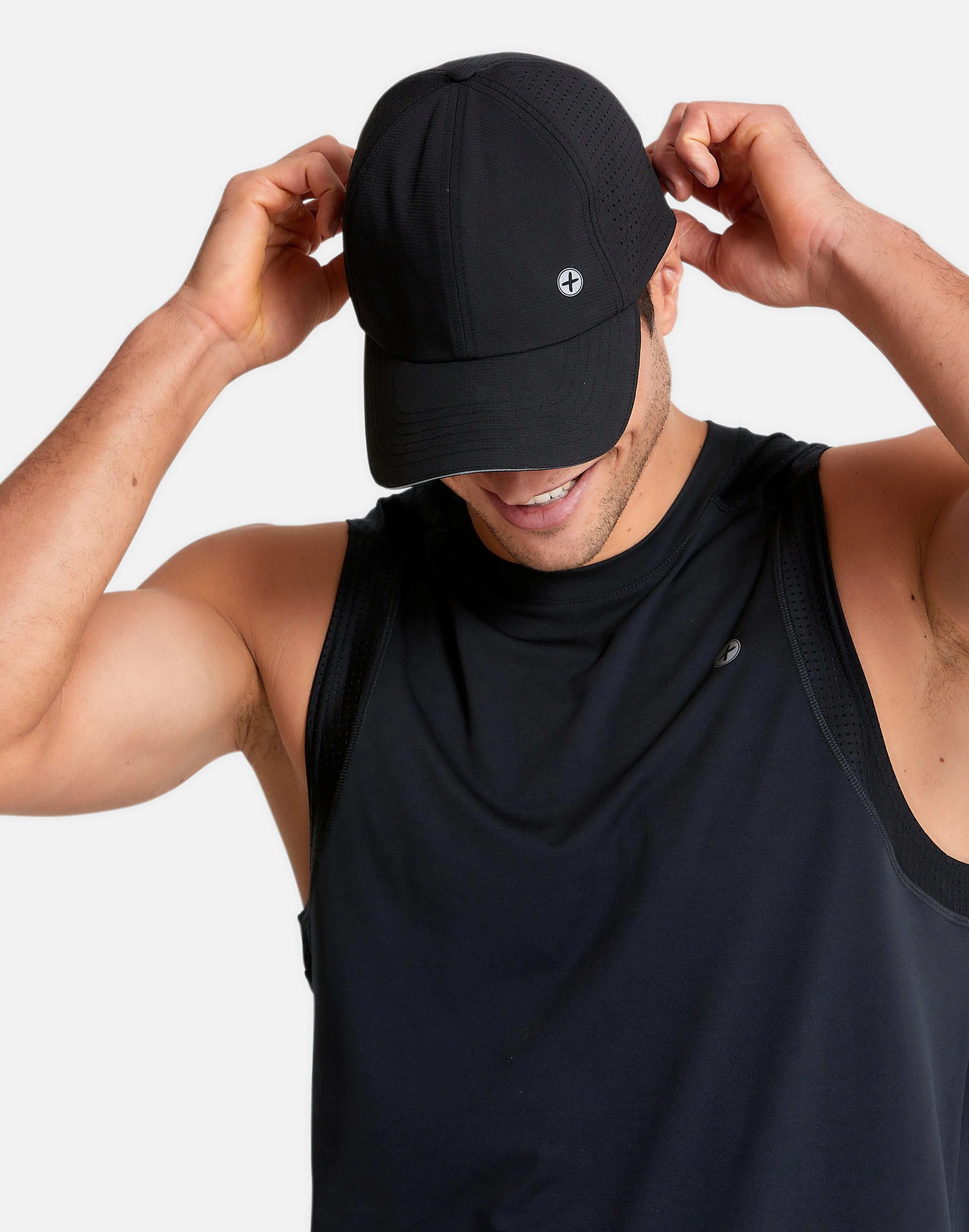 Mesh Rec Running Cap in Jet Black sold by Gym+Coffee product image thumbnail 3