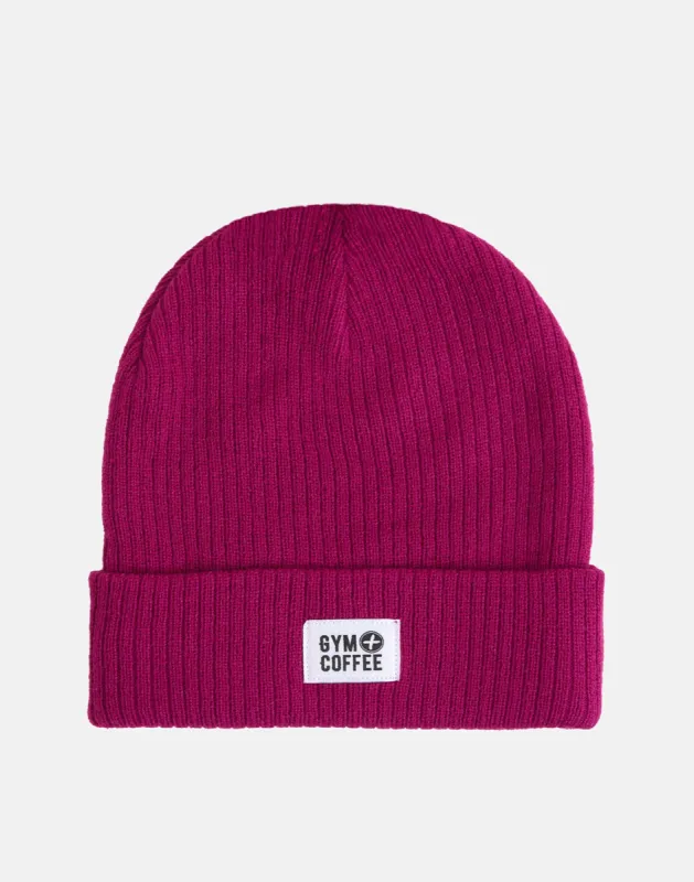 Party Plum Beanie sold by Gym+Coffee
