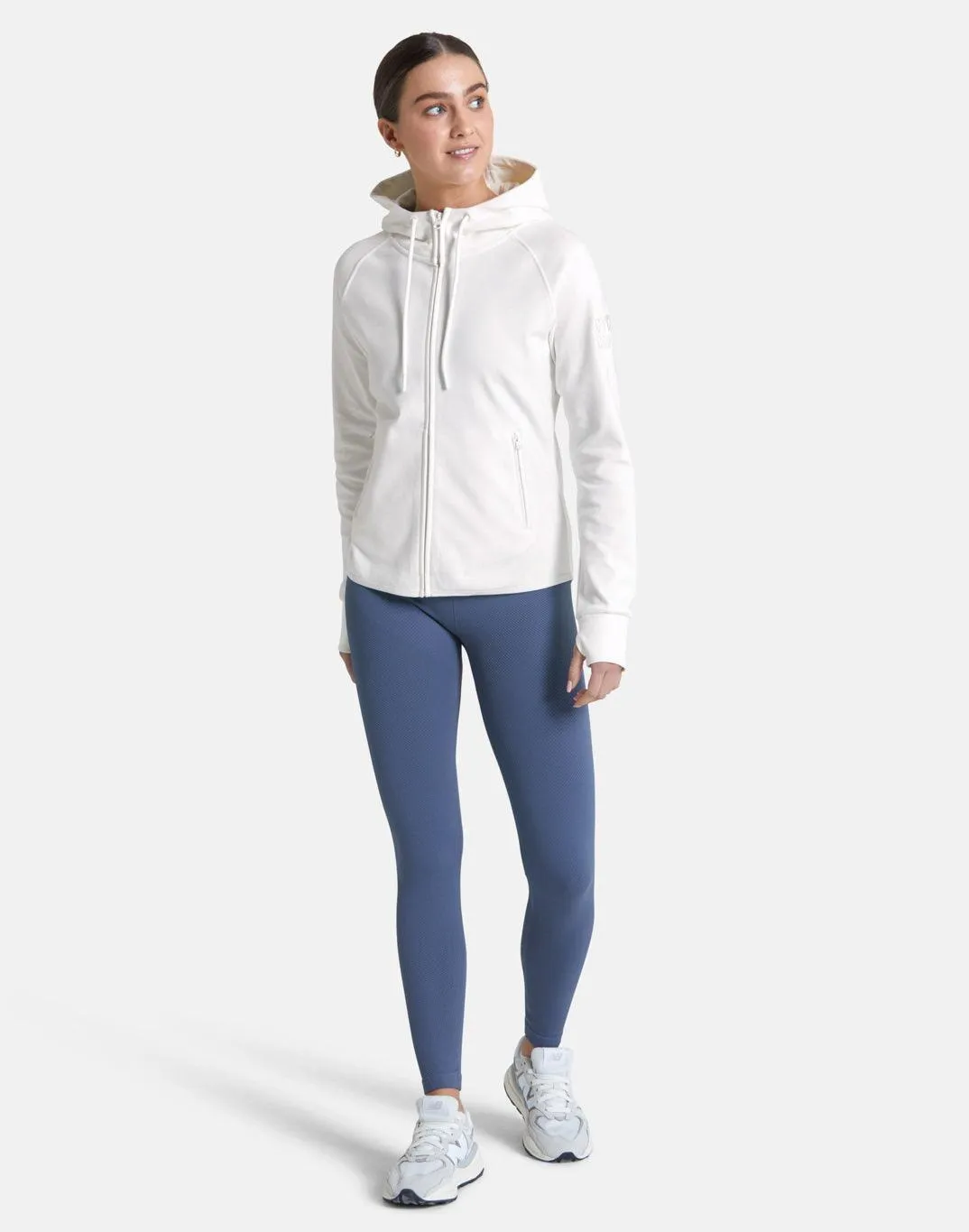 Chill Zip Hoodie in Ivory White sold by Gym+Coffee product image thumbnail 3