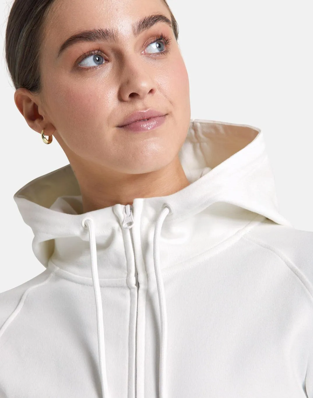 Chill Zip Hoodie in Ivory White sold by Gym+Coffee product image thumbnail 5