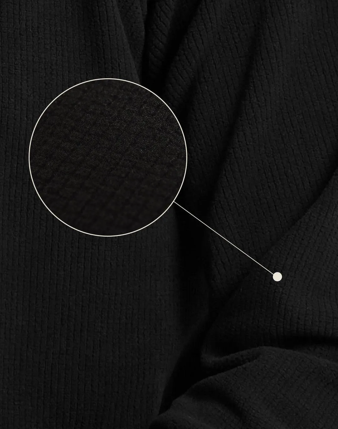 Textured Half Zip Hoodie in Jet Black sold by Gym+Coffee product image thumbnail 2