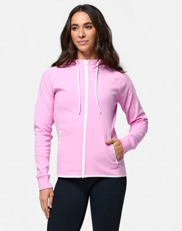 Chill Zip Hoodie in Cotton Candy sold by Gym+Coffee