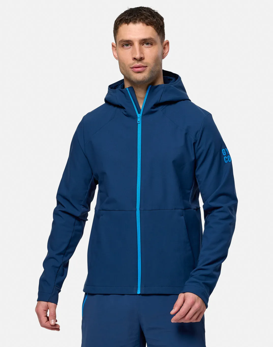Game Changer Jacket in Petrol Blue sold by Gym+Coffee
