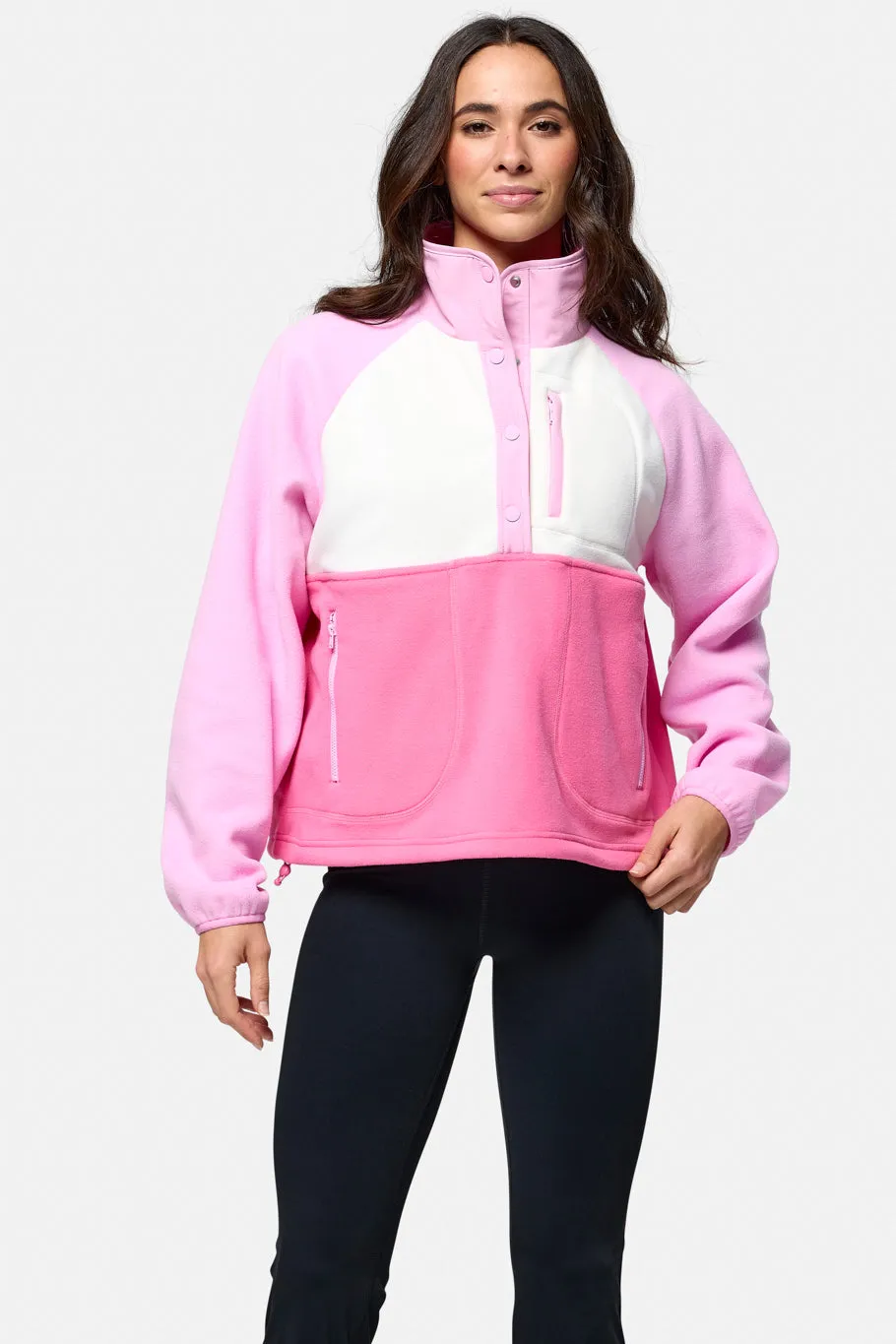 Snap Polar Fleece in Cotton Candy sold by Gym+Coffee product image thumbnail 2