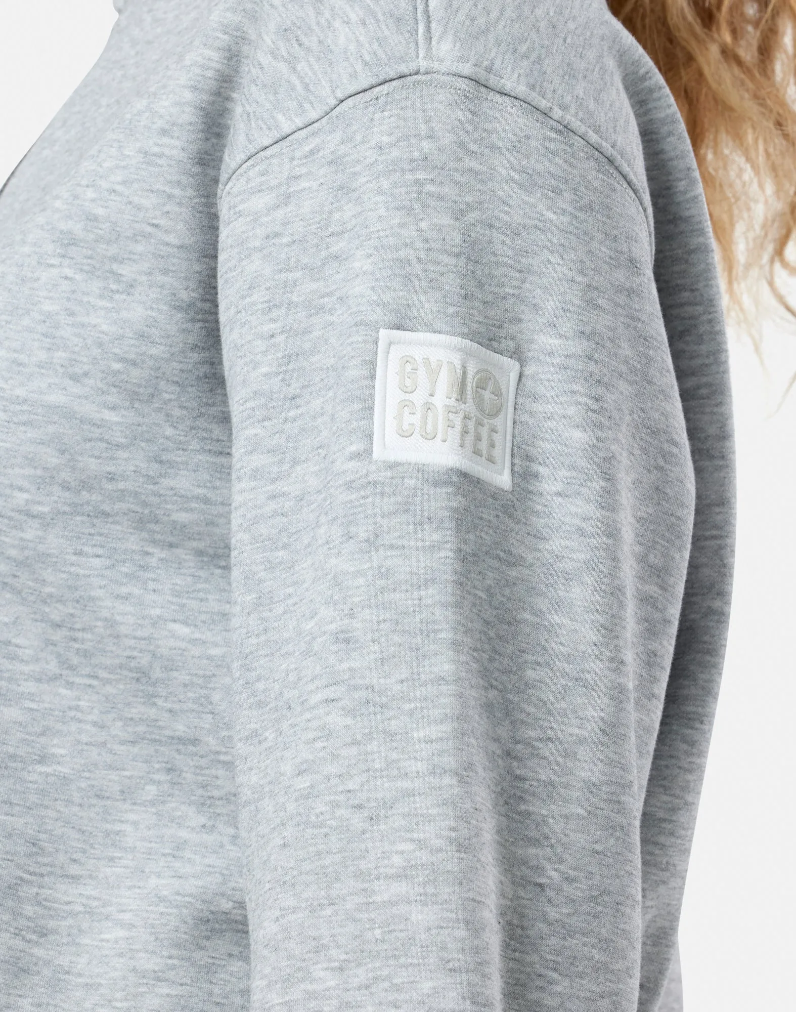 Ribbed Quarter Zip in Grey Melange sold by Gym+Coffee product image thumbnail 4