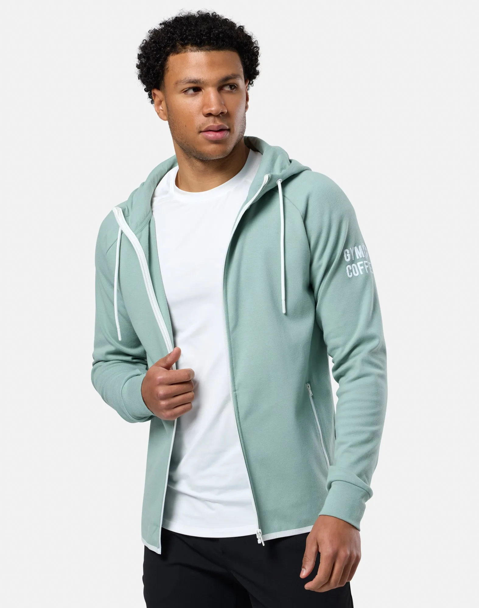 Chill Zip Hoodie in Summer Green sold by Gym+Coffee product image thumbnail 2