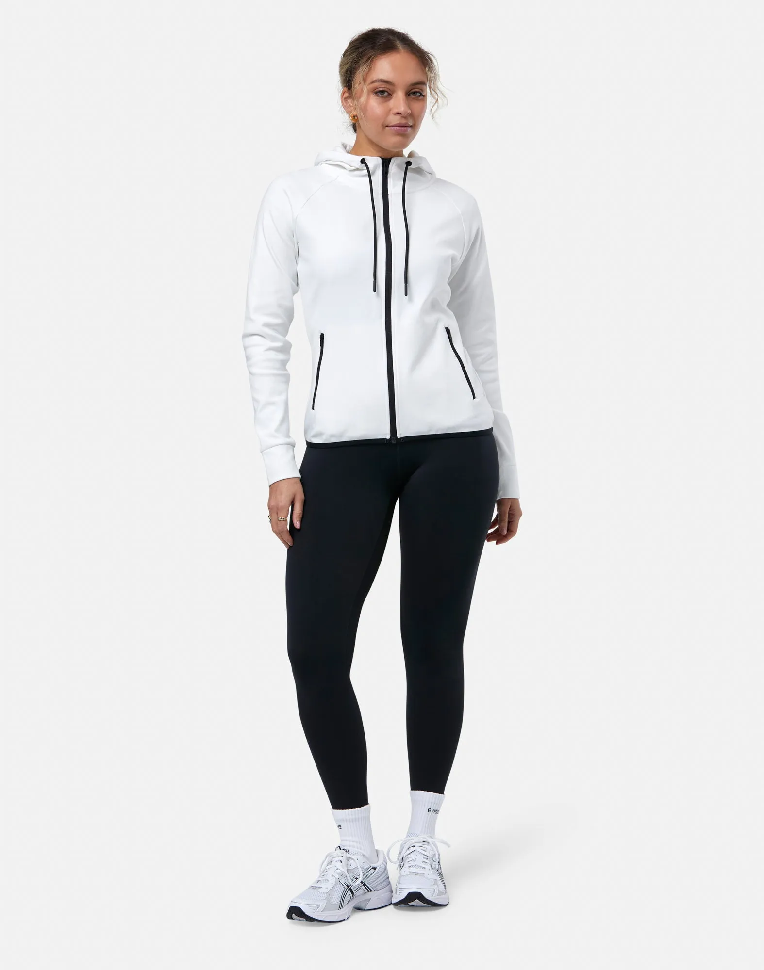 Chill Zip Hoodie in Ultra White sold by Gym+Coffee product image thumbnail 2