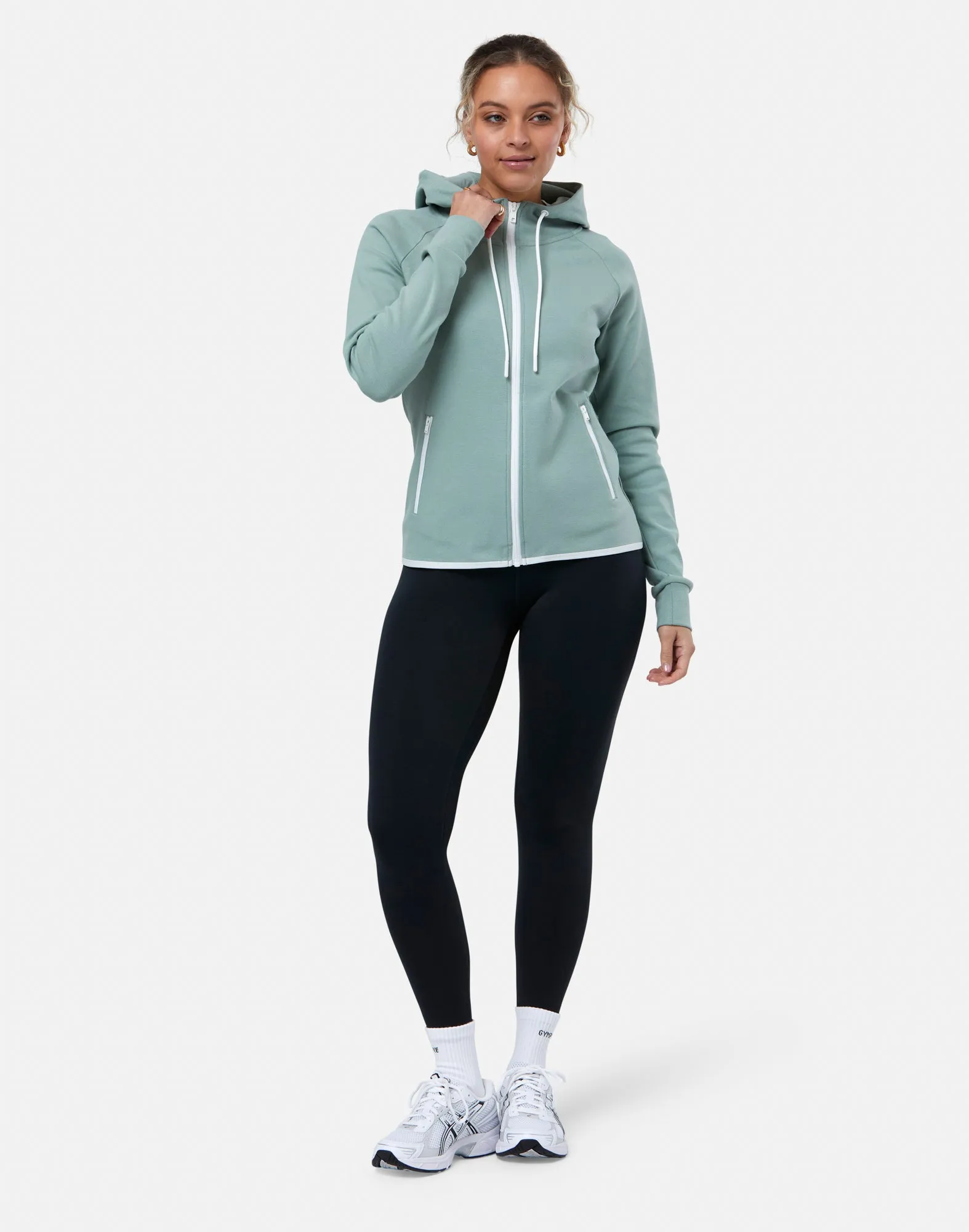 Chill Zip Hoodie in Summer Green sold by Gym+Coffee product image thumbnail 2