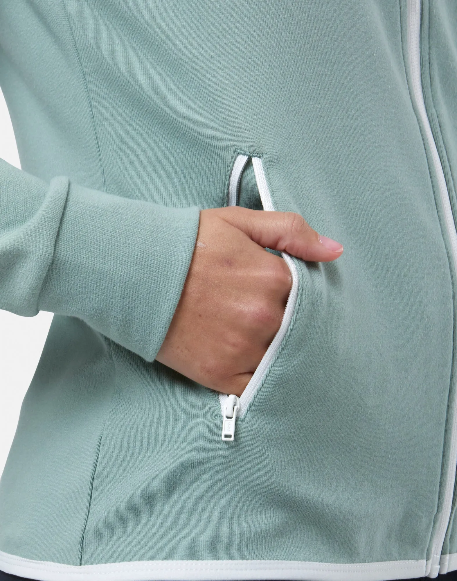 Chill Zip Hoodie in Summer Green sold by Gym+Coffee product image thumbnail 5