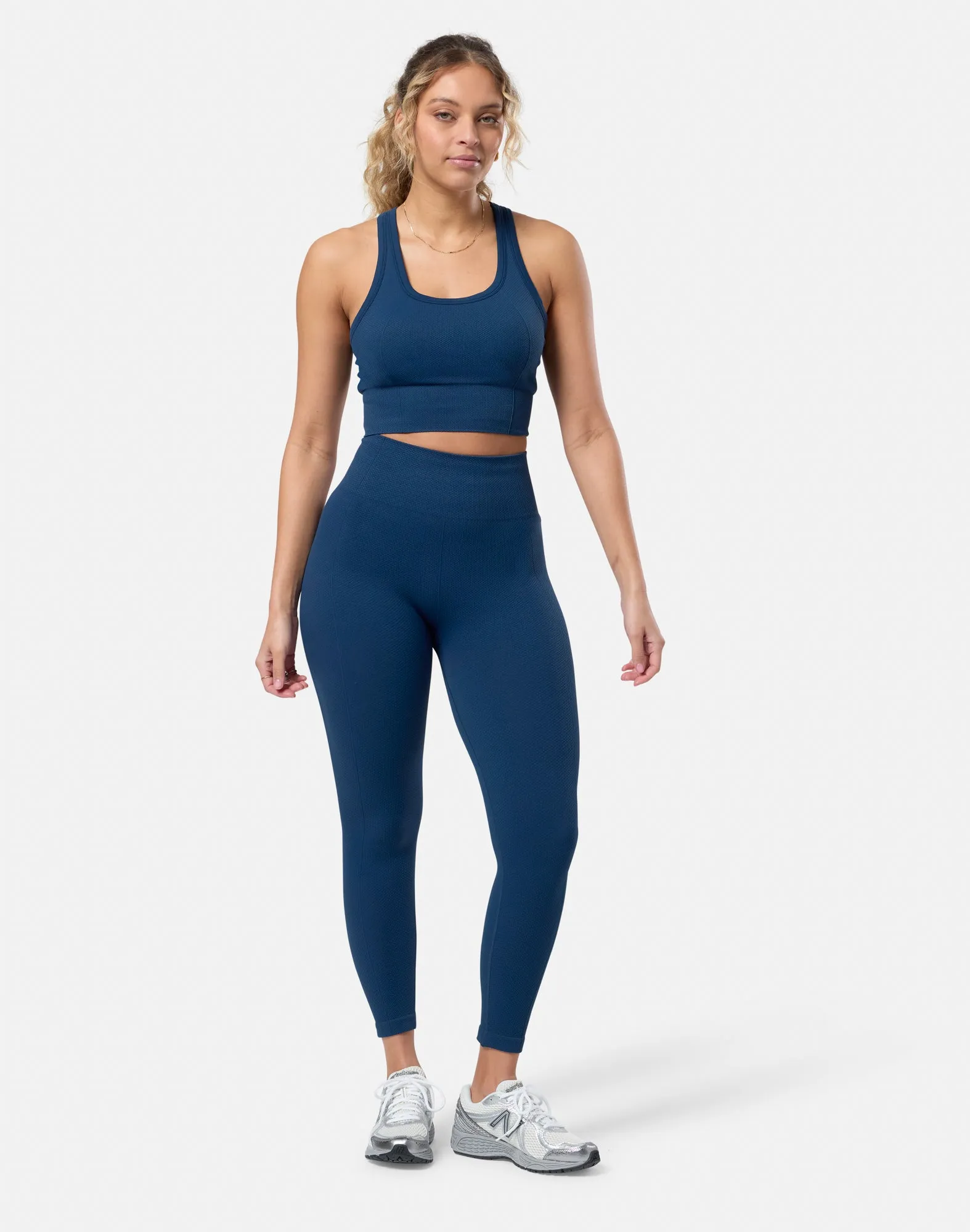 Lotus Lounge Legging in Petrol Blue sold by Gym+Coffee product image thumbnail 3