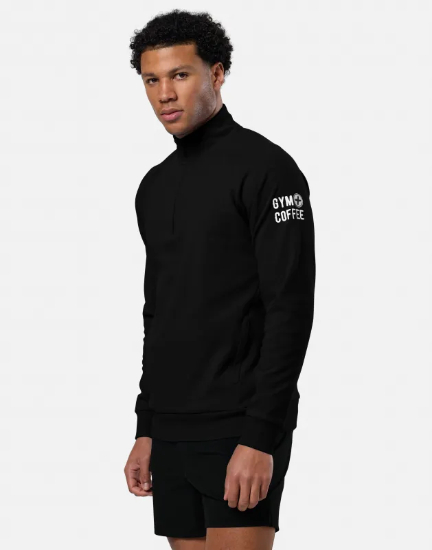 Chill Half Zip in Black sold by Gym+Coffee