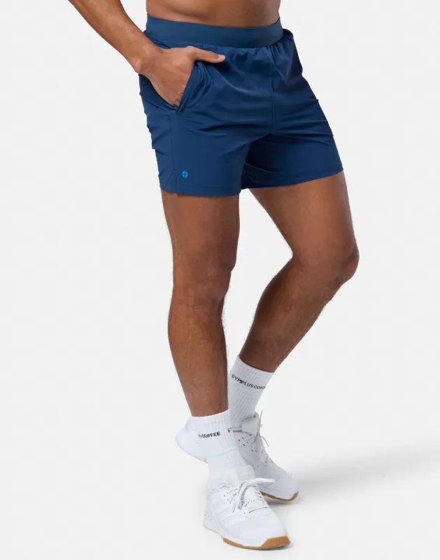 Essential 6" Shorts in Petrol Blue sold by Gym+Coffee