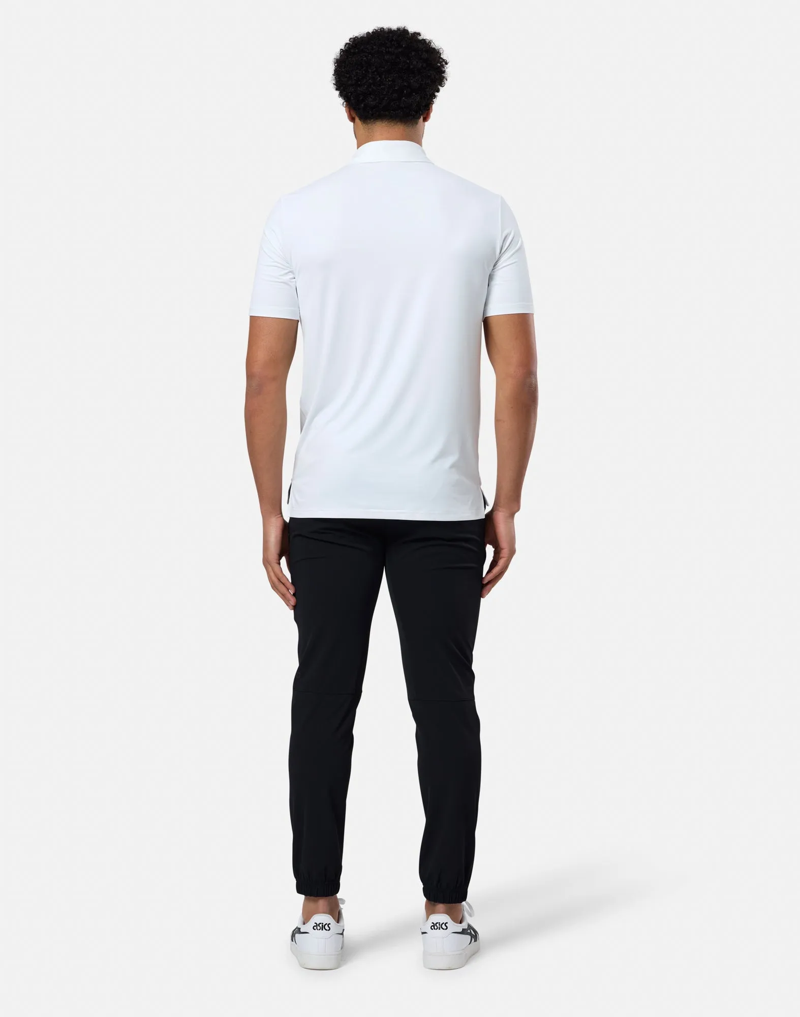 Coffee Polo Tee in Ultra White sold by Gym+Coffee product image thumbnail 3