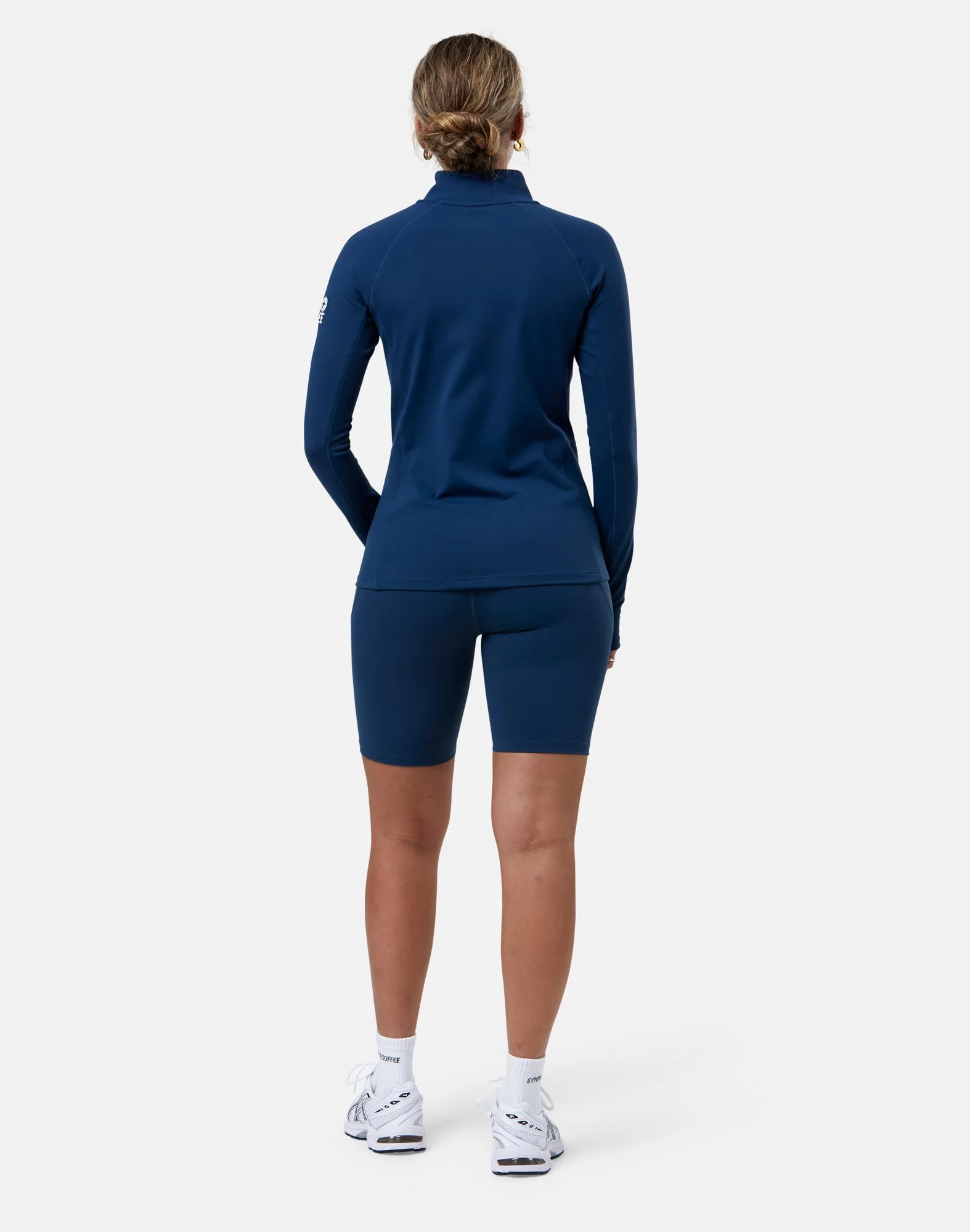 Relentless 1/4 Zip in Petrol Blue sold by Gym+Coffee product image thumbnail 3