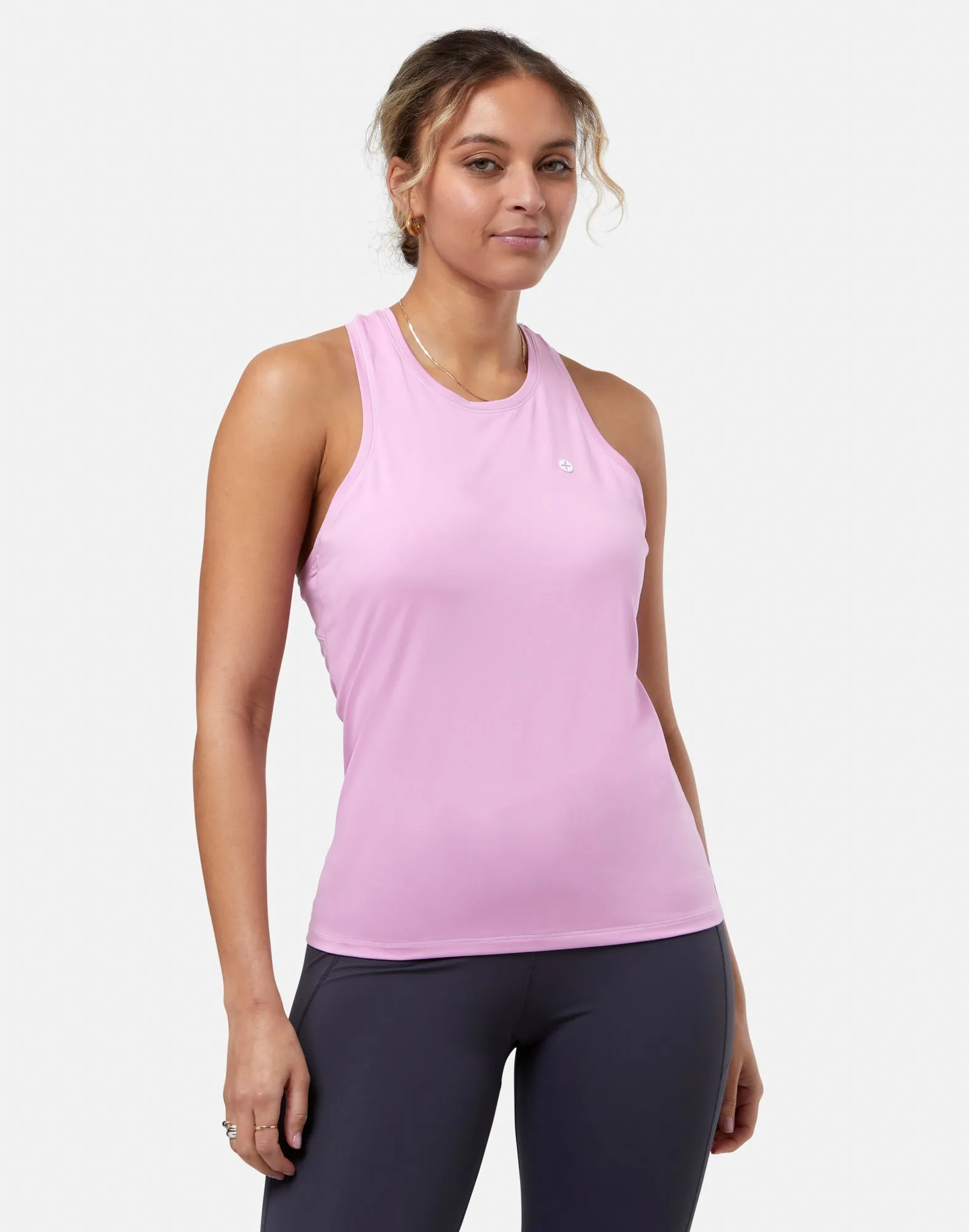 Relentless Racer Back Vest in Cotton Candy sold by Gym+Coffee