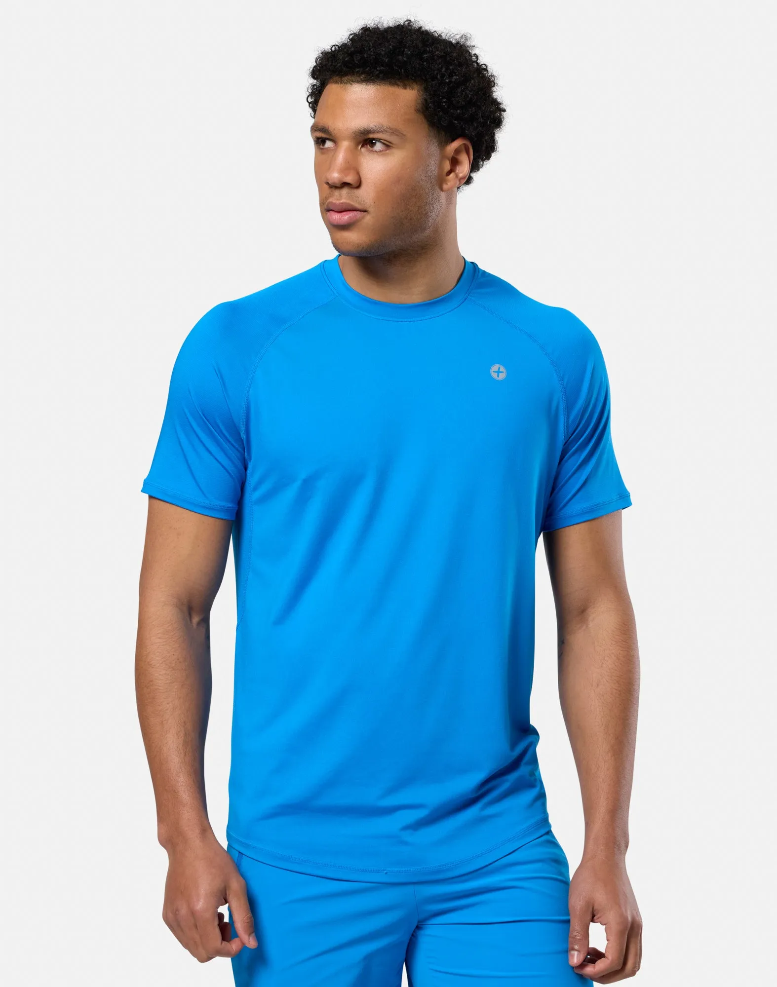 Relentless Tee in Sky Blue sold by Gym+Coffee