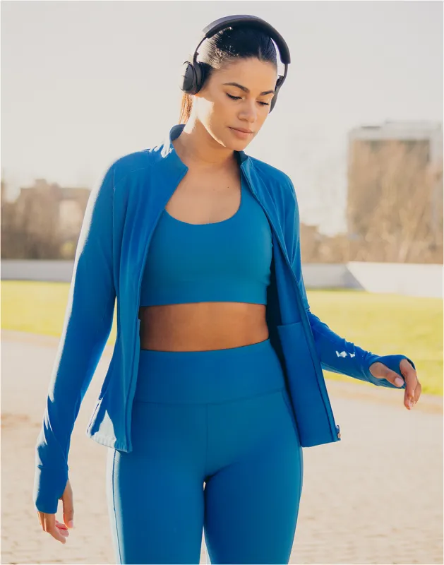 Relentless Full Zip in Sky Blue sold by Gym+Coffee