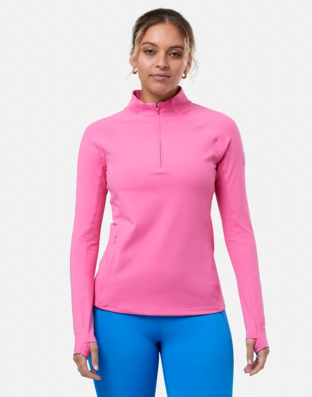 Relentless 1/4 Zip in Sangria Sunset sold by Gym+Coffee