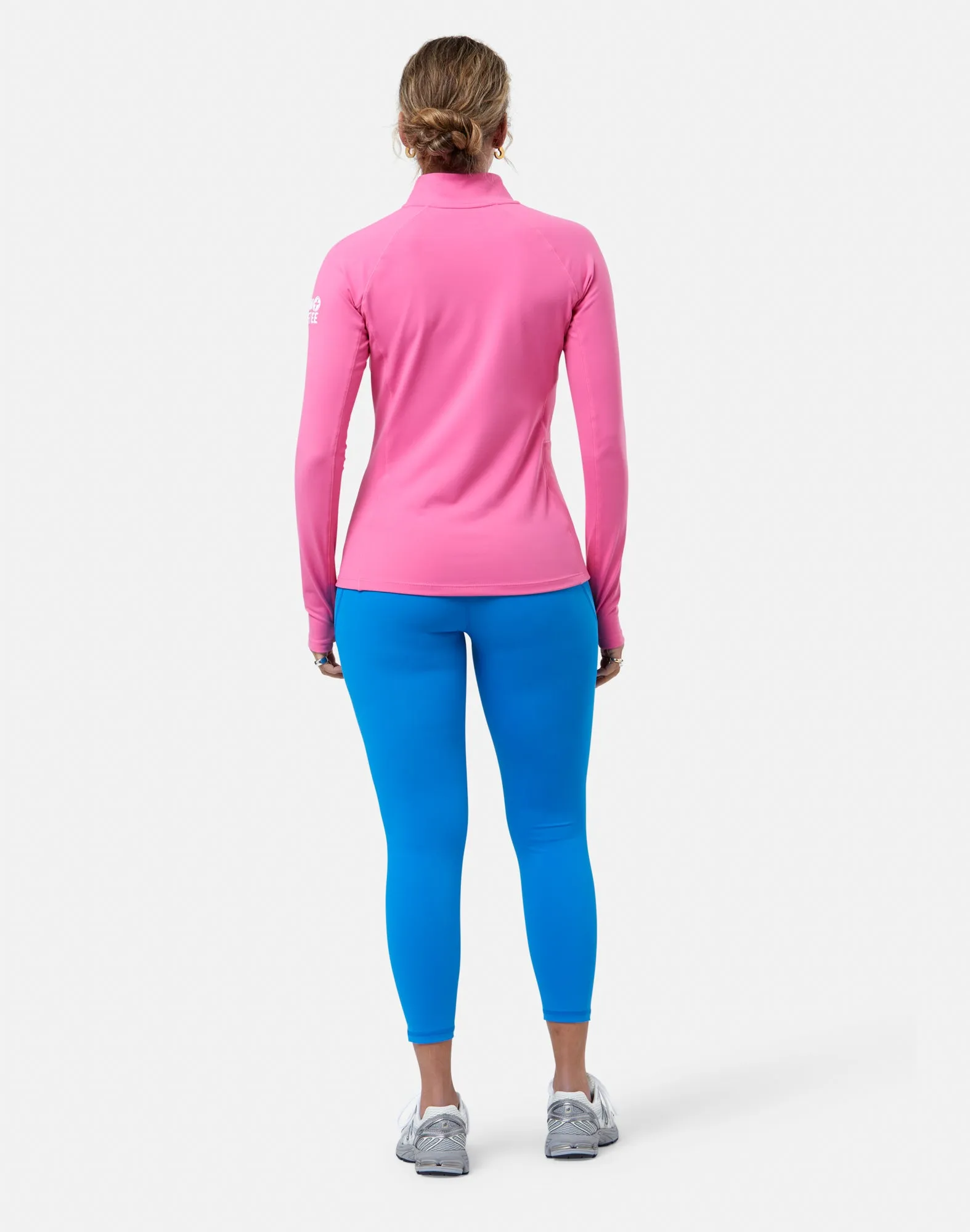 Relentless 1/4 Zip in Sangria Sunset sold by Gym+Coffee product image thumbnail 3