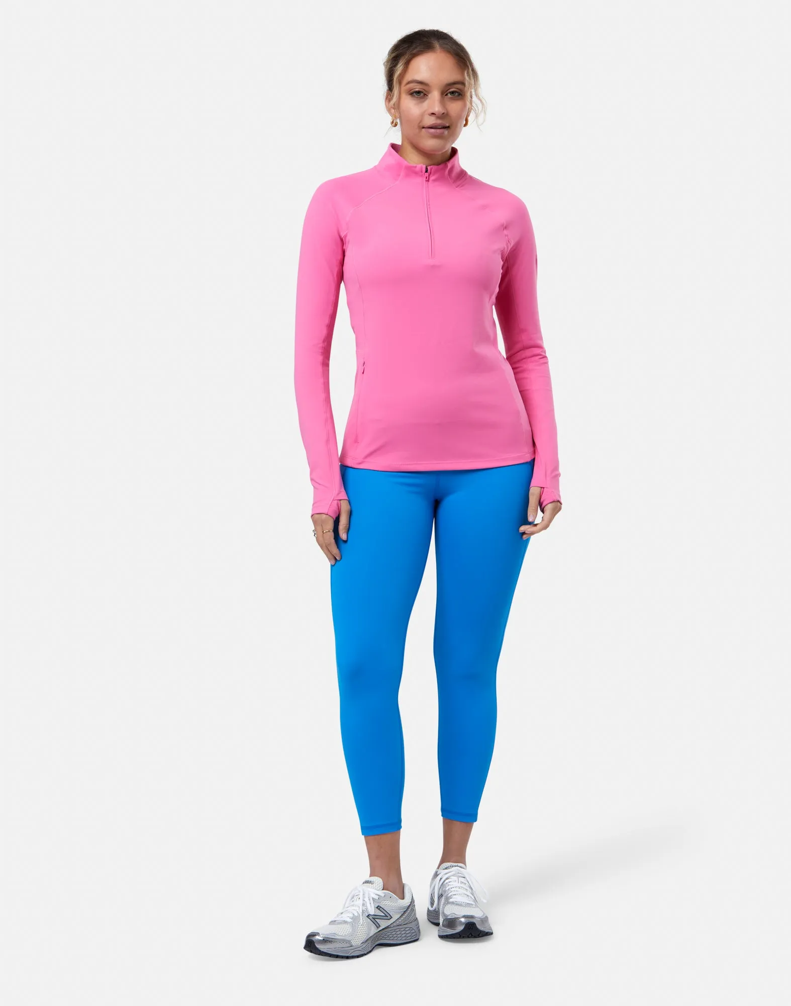 Relentless 1/4 Zip in Sangria Sunset sold by Gym+Coffee product image thumbnail 2